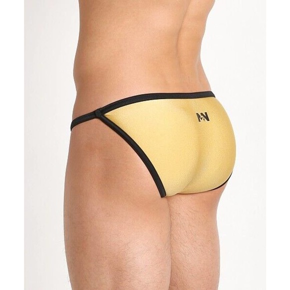 N2N BODYWEAR DAREDEVIL SWIM BIKINI GOLD - MEDIUM - Picture 2 of 4